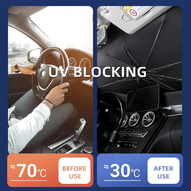For Ford ST Focus Edge Explorer Escape Kuga Fiesta Mondeo Fusion Ecosport Car Windshield Sun Shade UV Ray Reflector Umbrella car sunshade windshield sunshade windshield sun shade