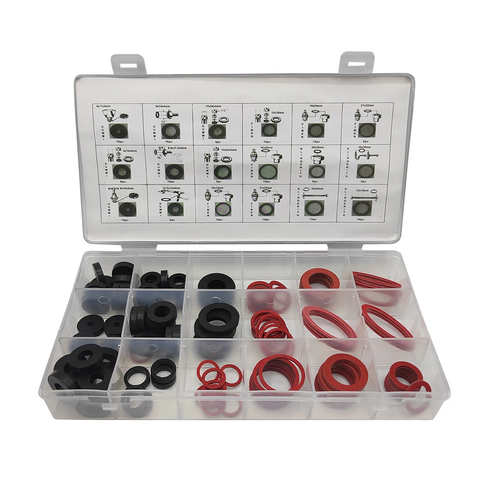 

Durable O-ring Car Accessories Flat Washers Hydraulic Seal Kit Replacement Seal Ring Universal 141pcs/set Assortment