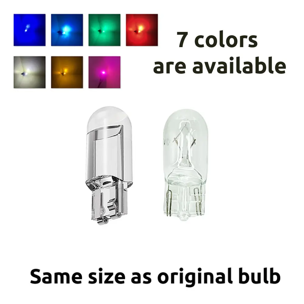 10x T10 W5W ڵ LED  Ÿ  ȣ  ̵ Ŀ ̼ ÷Ʈ    194 168  12V DC