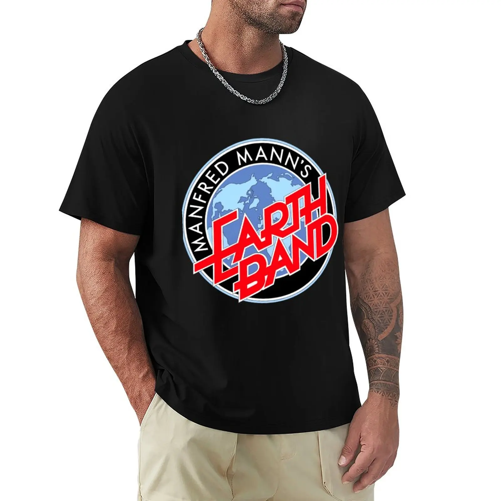 

Manfred Manns Earth Band For Men For Women Classic Retro Customize Classic . T-Shirt cute tops summer top men clothes