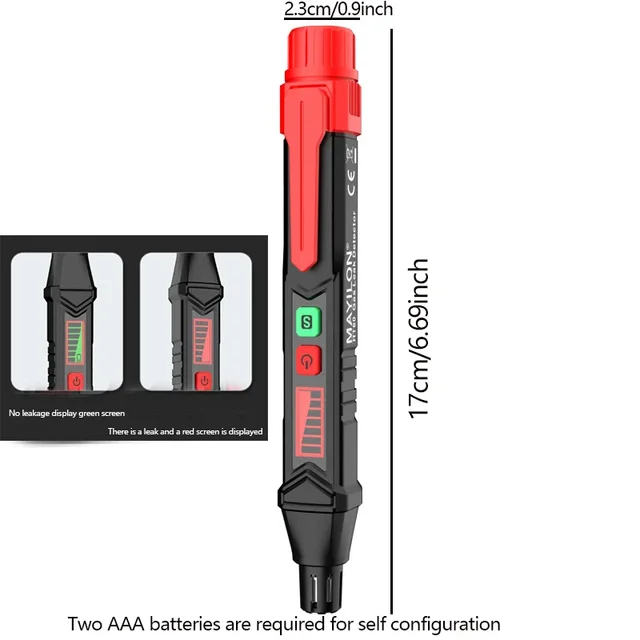 1pc compact gas leak detector - visual and audible alarm system - detects all flammable gases to ensure home safety 6
