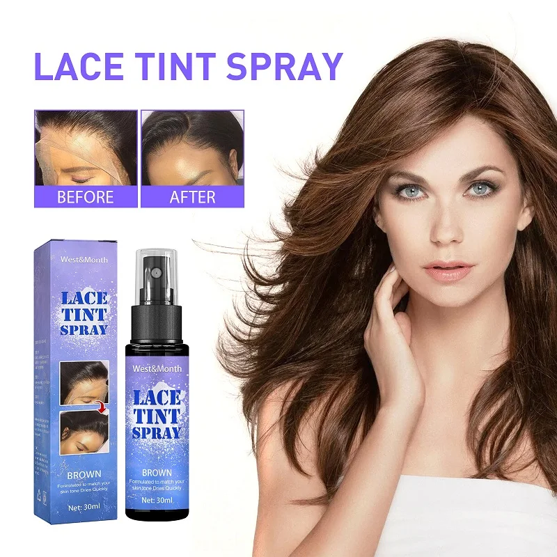 30Ml Lace Tint Spray Practical Wigs Lace Concealer Spray Seamless For