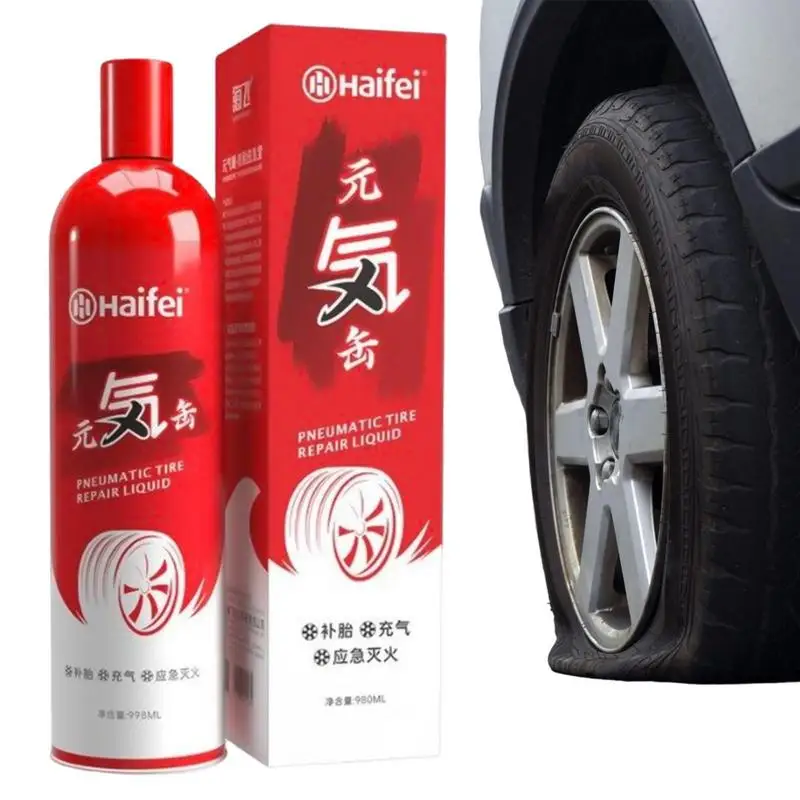 

Flat Out Tire Sealant Car Tire Sealant Fast Tire Maintenance Inflatable Tire Sealant Fire Fighting And Automatic Inflation For
