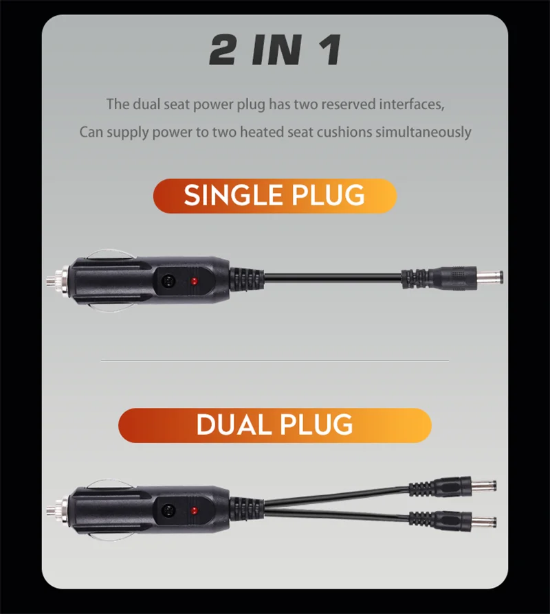Winter Wärmer Beheizte Auto Sitz Abdeckung 12V Heizung Auto Sitzkissen Universal Volle Zurück Heizung Sitz Pad Schutz Auto zubehör – Detail 8