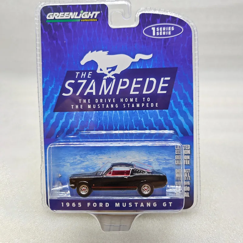 Diecast 1:64 Scala 1 - 1965 Ford Mustang Gt Lega Collezione Di Modelli Di Auto Souvenir Display Ornamenti