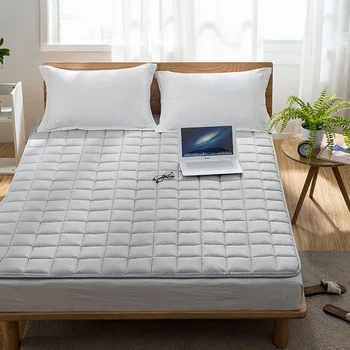 Protège-matelas antidérapant avec bande élastique, housse lavable 1