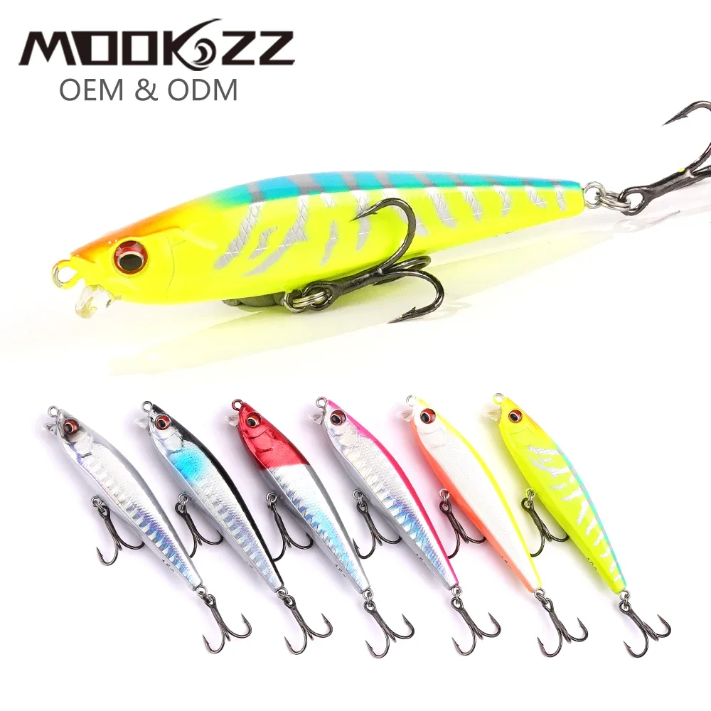 

67MM 8.5G MOOKZZ Top Hard Fishing Lures Minnow High Quality Baits Wobblers Good Action Professional Fishing Tackles Artificial