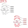 2PCS-White Pink
