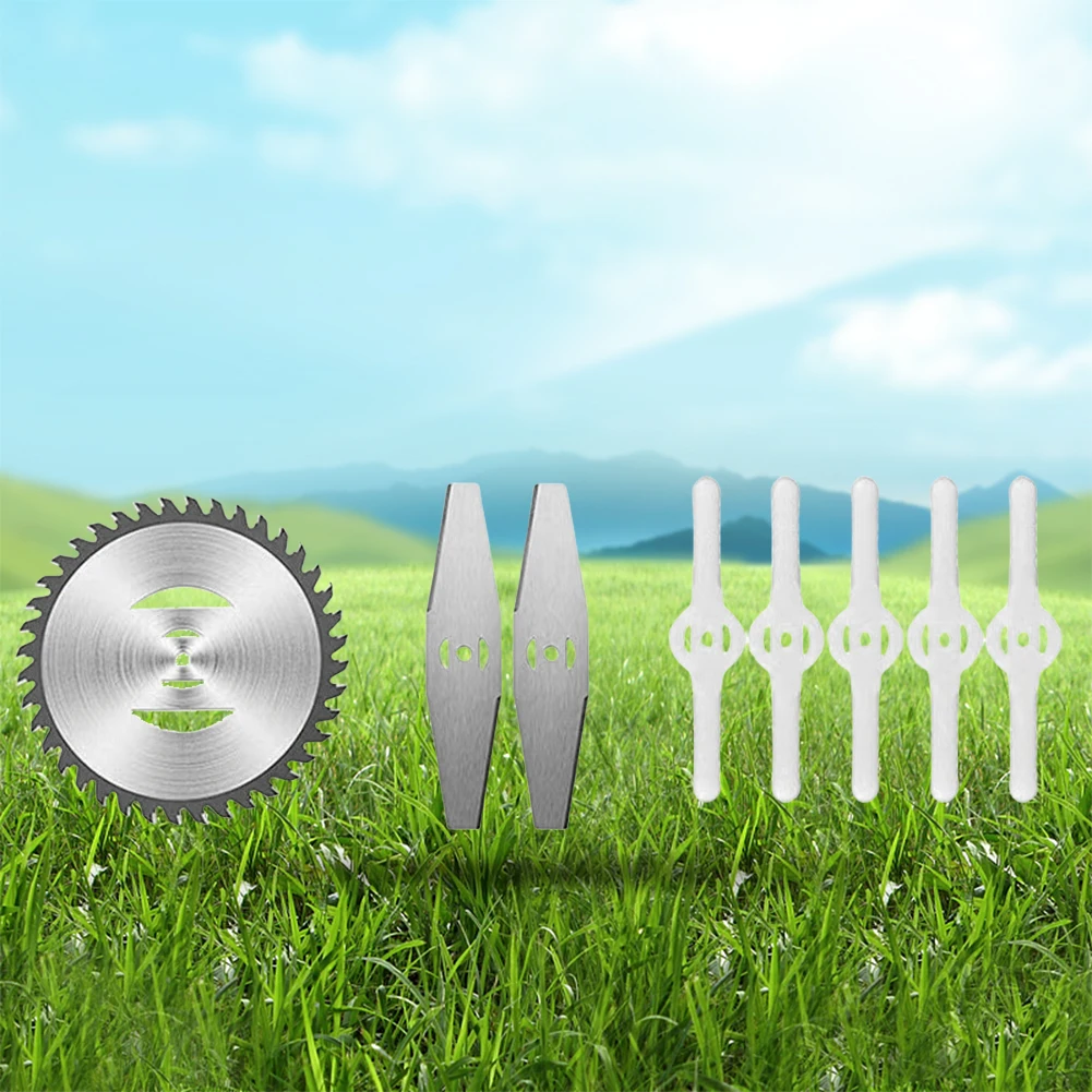 150MM Cordless Grass String Trimmer Cutter Blade Plastic Metal 4inch Saw Blade Grass Trimmer Saw Blade Lawn Mower Fit Accessory