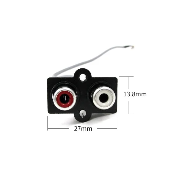 Audio Signal Cable 2 RCA TO XH2.54MM-3PIN Audio Input Socket 30CM Line Length Extended Sound Signal Interface For Panel