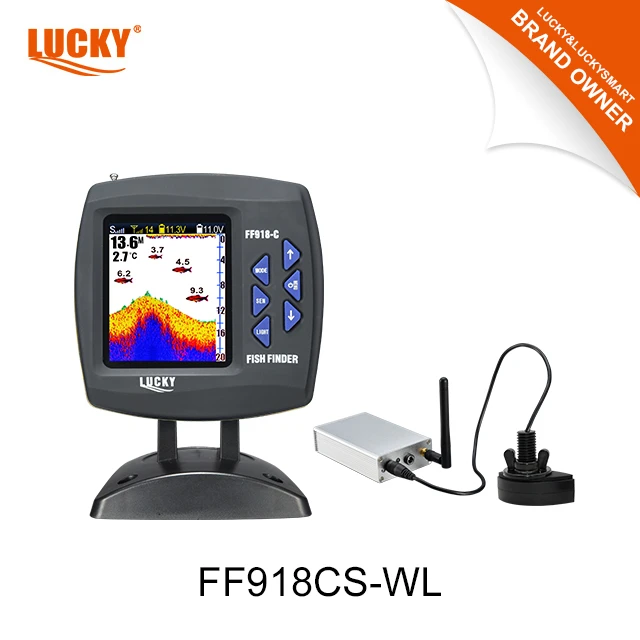 FF918CS-WL Boat Fish Finder Long Range Fish Detector Find Big