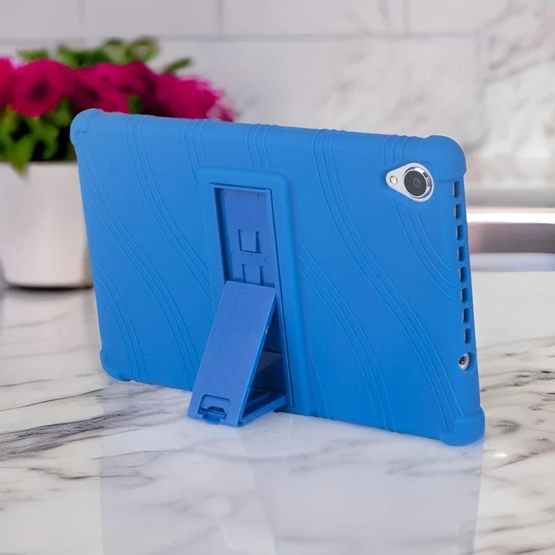

Ударопрочный силиконовый чехол-подставка для планшета Lenovo Tab M8 TB-8505/8705