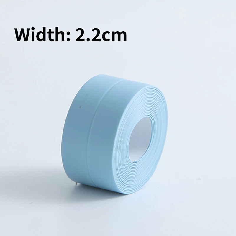 2021 New Bathroom Kitchen Shower Sink Bath Sealing Strip Tape Caulk Strip Self Adhesive Waterproof Wall Sticker Sink Edge Tape 