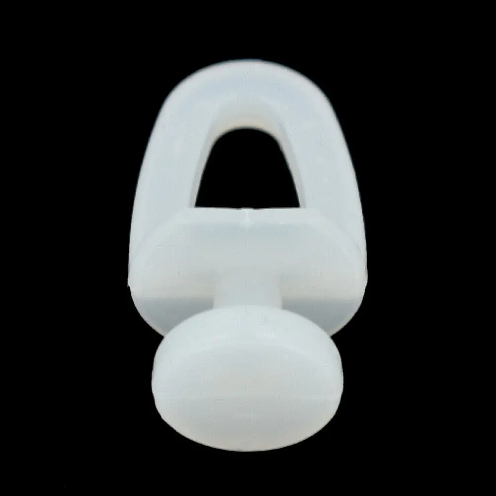60Pcs Visible Plastic Rollers Rail Curtain Track Hook Replacement Accessories