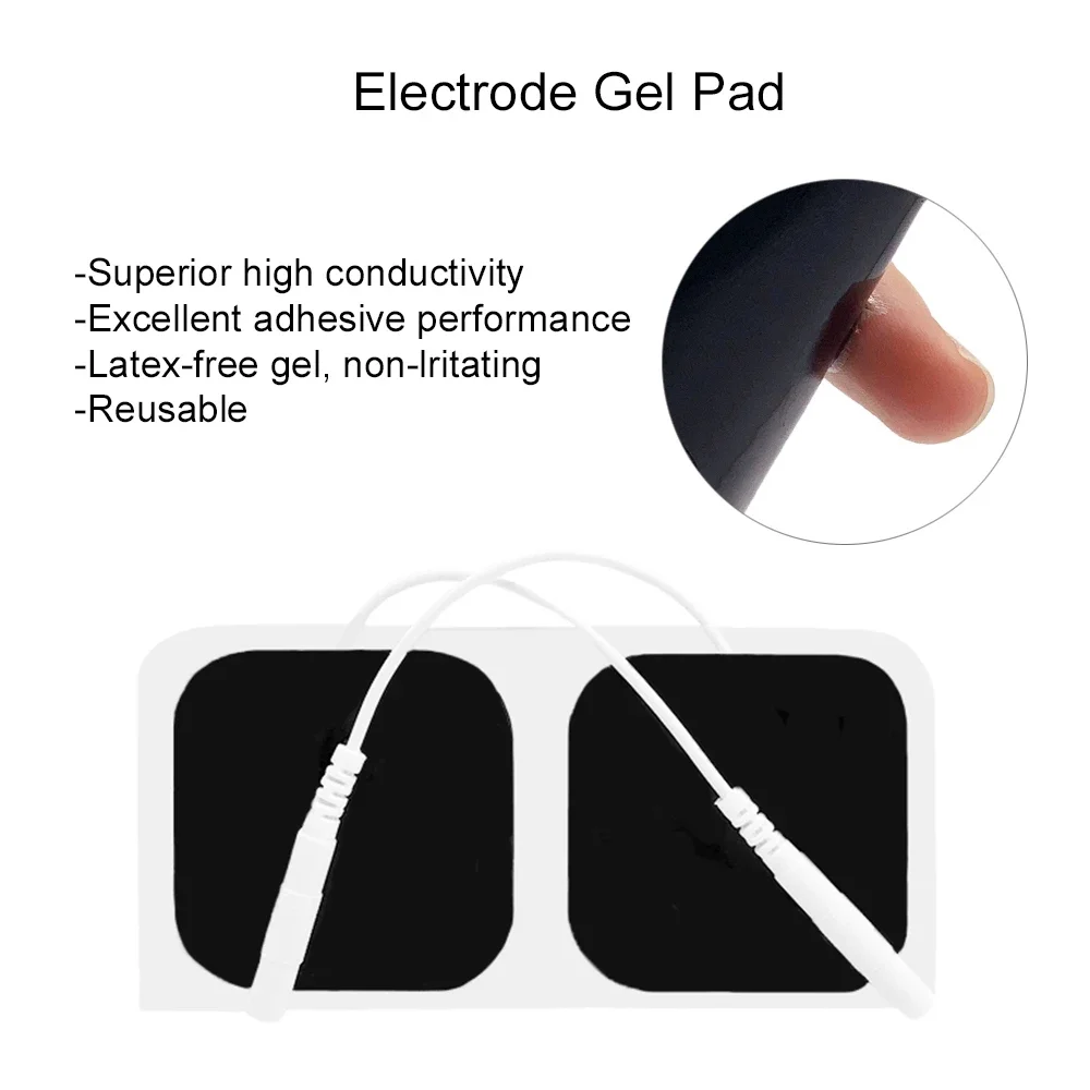 Parches de electrodos Tens para máquina de masaje, pegatinas de Electro Gel  para estimulación muscular EMS, alivio del dolor, fisioterapia, dispositivo  nervioso - AliExpress