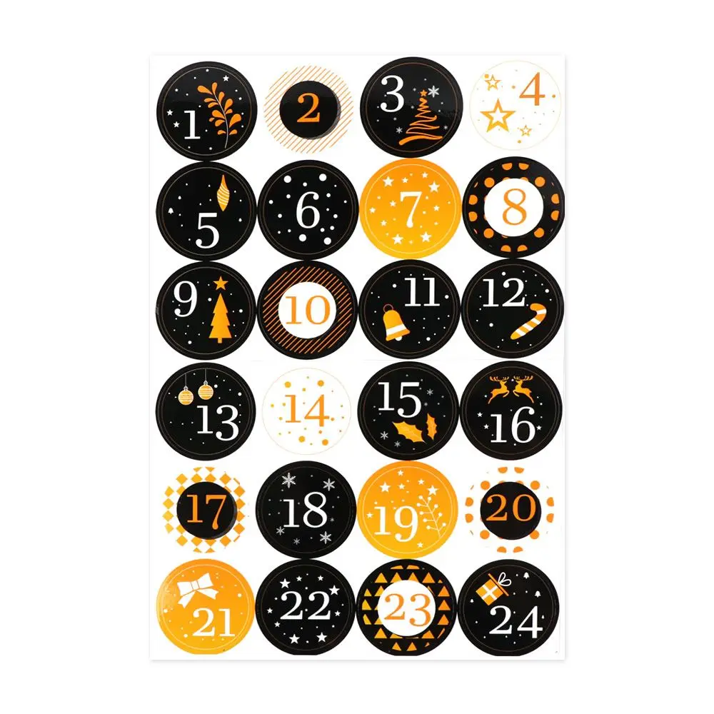 Paper Christmas Gift Stickers Labels for Decorative Sealing