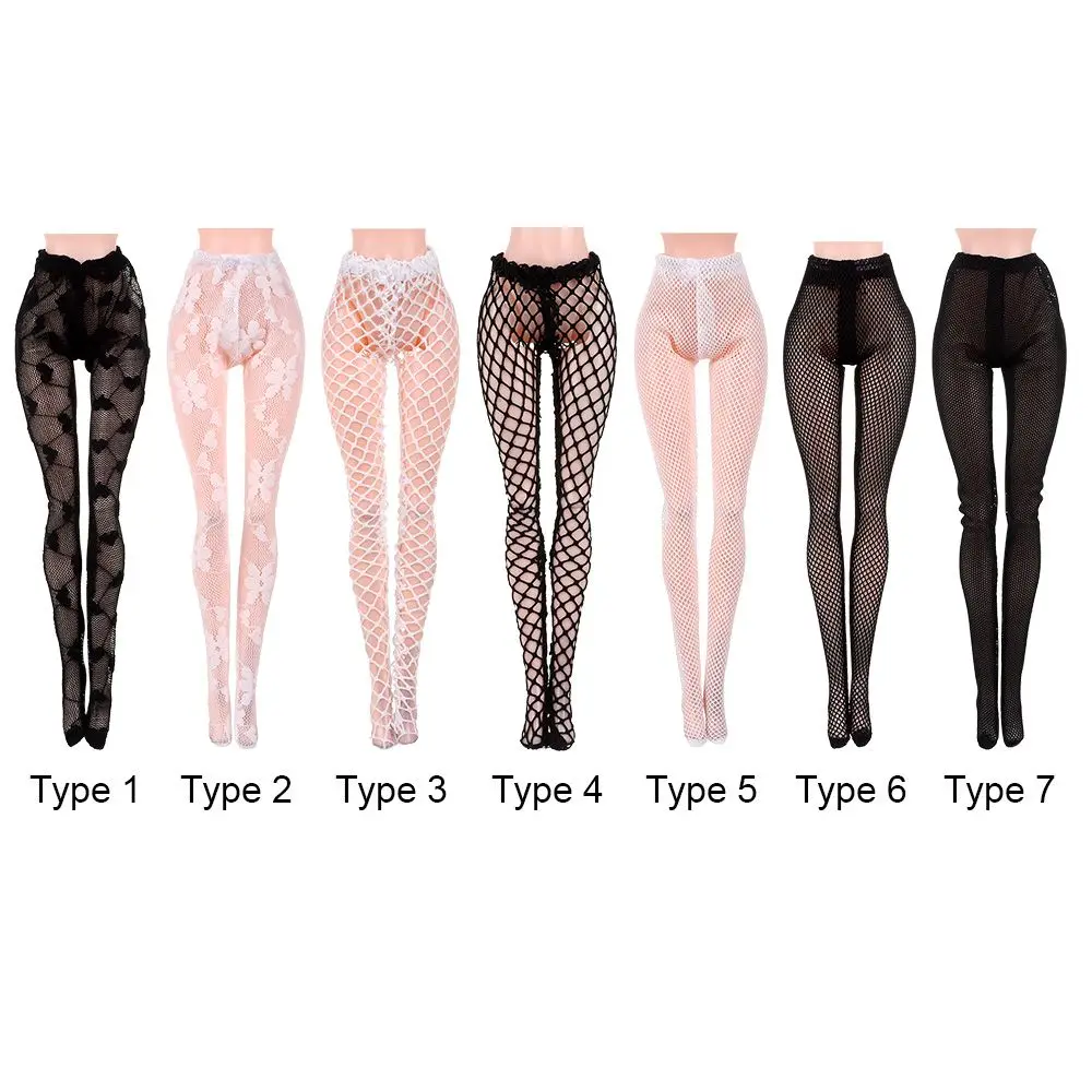 Puppe Seiden strümpfe Mini Netz strumpfhose Puppen Zubehör Strumpfhosen Höschen elastische Leggings Hosen Socken für 1/6 Puppe/30cm Puppe – Detail 2