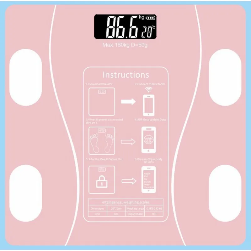 Body fat scale, intelligent Bluetooth weight scale electronic scale household health scale human body scale foreign trade scale 3