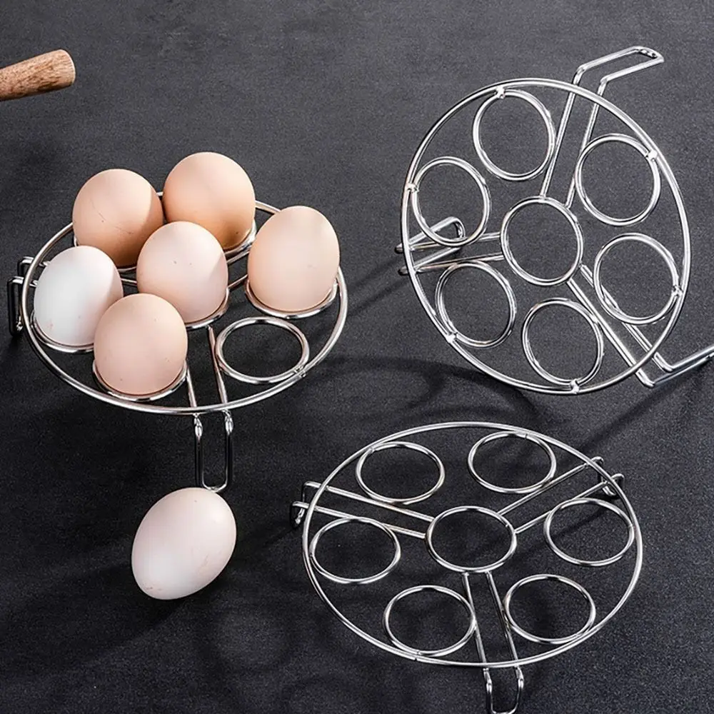 Tripod Egg Steaming Rack Stainless Steel Multifunctional Steaming Tray Holder Thickened Household Insulated Shelf steam egg rack