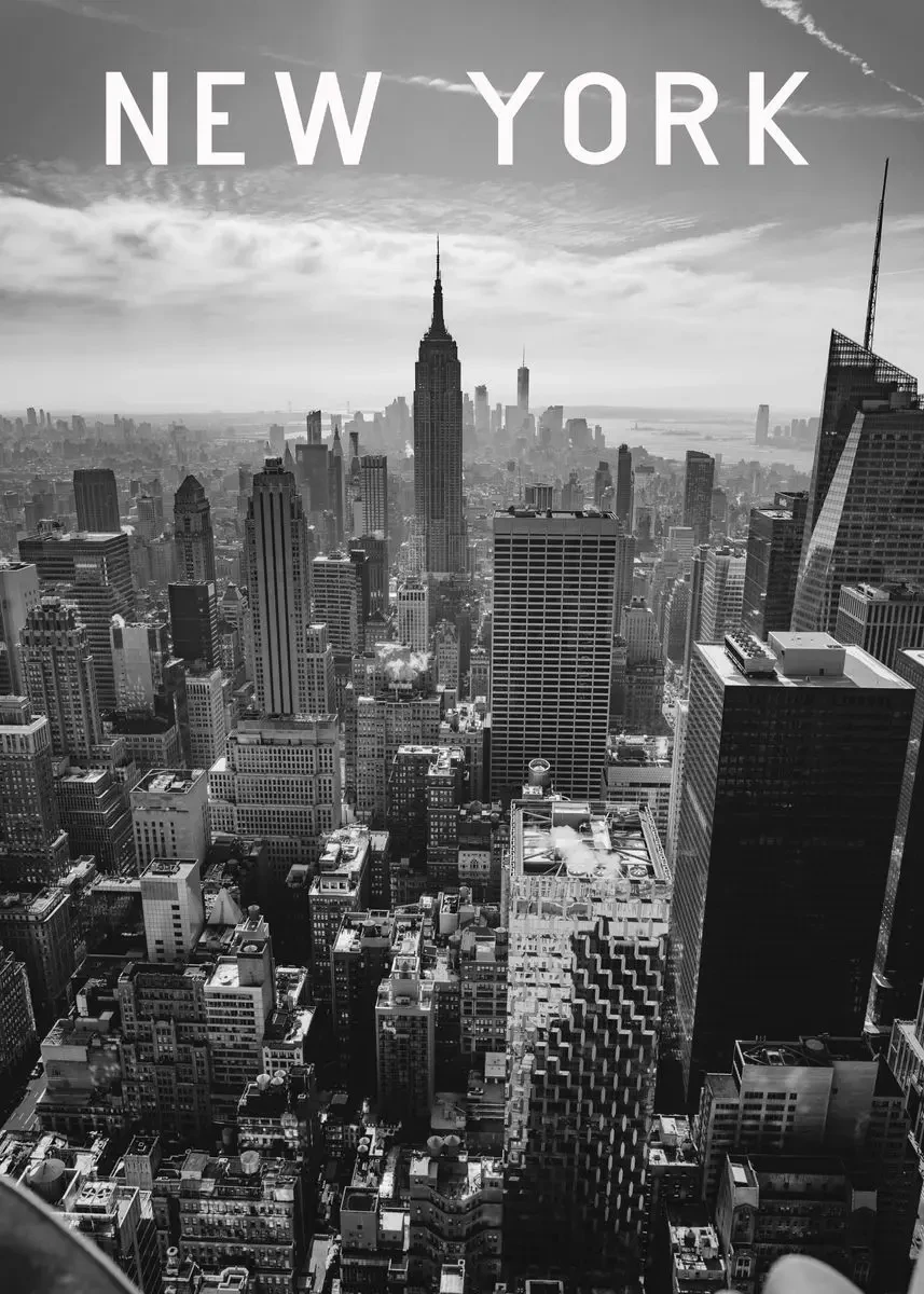 Manhattan Night Skyline Wall Art Canvas Print