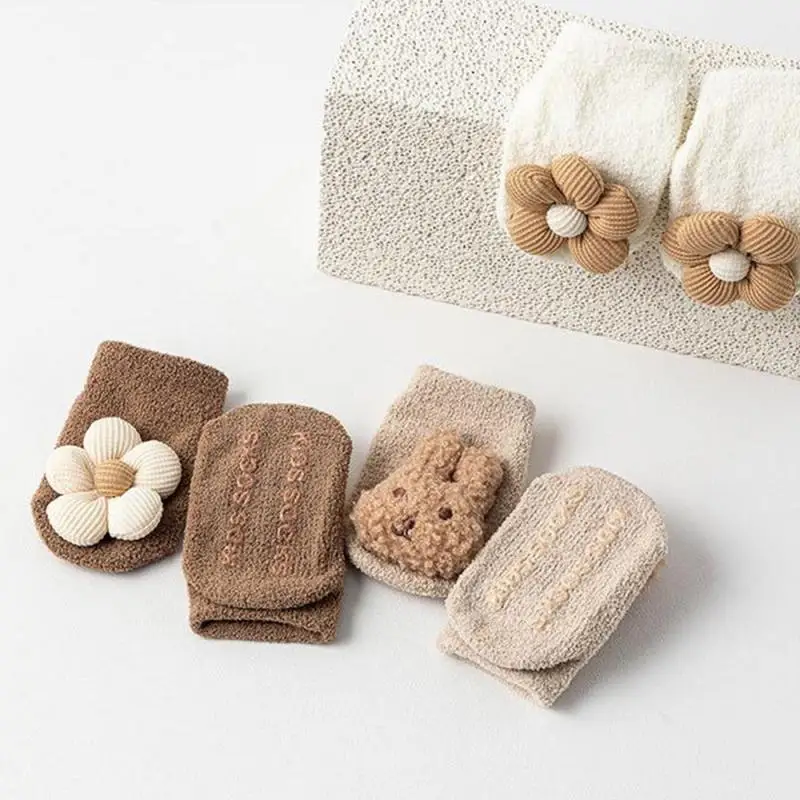 

Носки не теряющие следов мягкие носки для пола удобные Плотные хлопковые носки легко чистить милые приятные для кожи зимние носки нескользящие