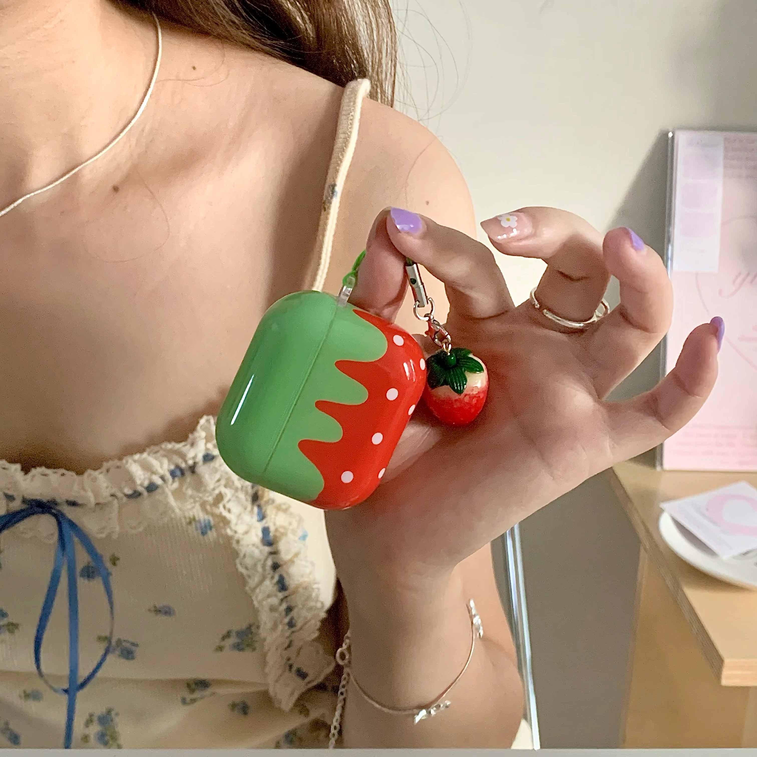 Red TPU Shockproof Protective Cover Case For AirPods
