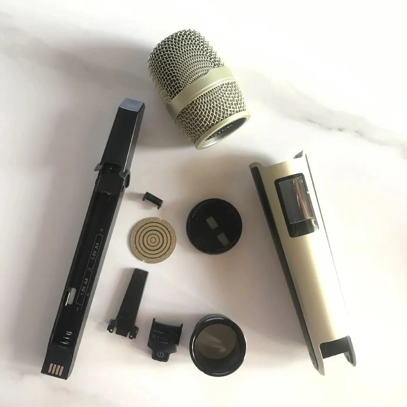 Replacement Repair Wireless Handheld Microphone Cover Mic Housing For Sennheiser SKM900 SKM 900 Mic Head with Plastic Parts