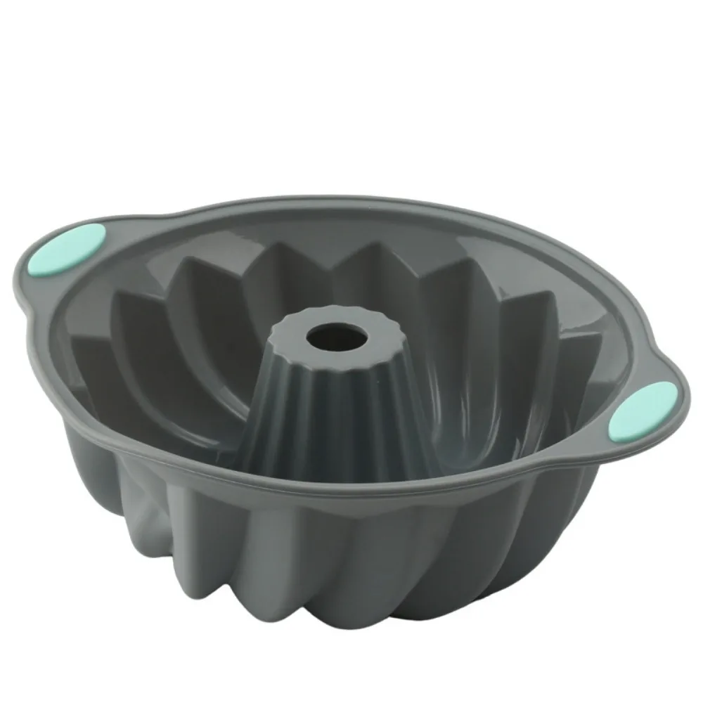 Heat-Resistant 3D Spiral Silicone Baking Mold - Non-Stick Cake and Bread Pan