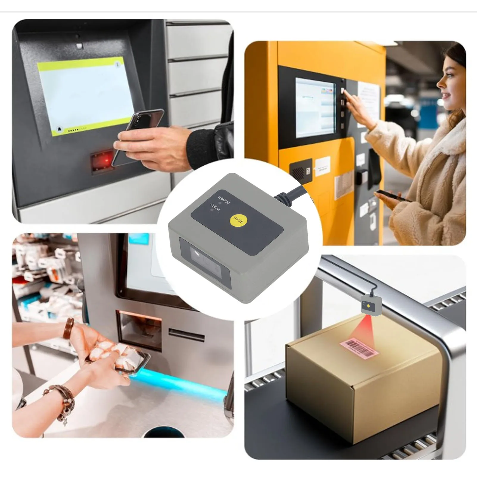 【Sale】Embedded Barcode Scanner EP2300 USB Interface Fixed Mount Barcode Scan Engine for 1D 2D QR Bar Code