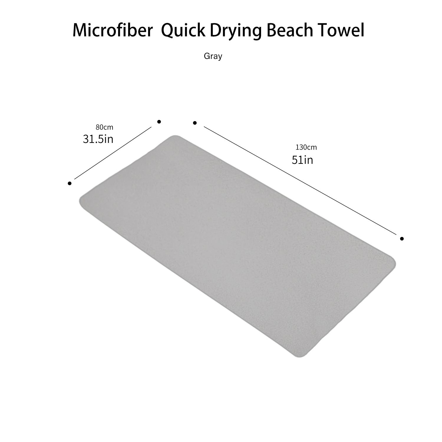 Serviette de sport extérieure à séchage rapide pour la plage_voghion.com