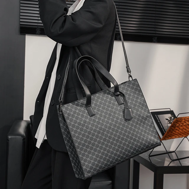 Laptop Bag Men Leather | Men Luxury Designer Laptop Bag - Luxury Brand - Aliexpress