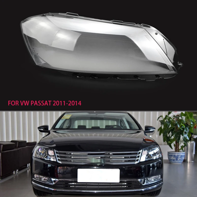 

FOR VW Passat 2011-2014 Lens Lampshade Headlight TransparenT Housing Transparent Cover Lens Protection Shell Shell Glass