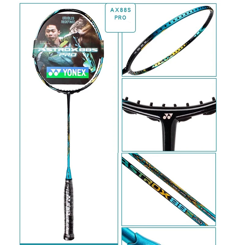 Yonex Badminton Racket Astrox 88D/88S Pro Blue Gold badminton racket