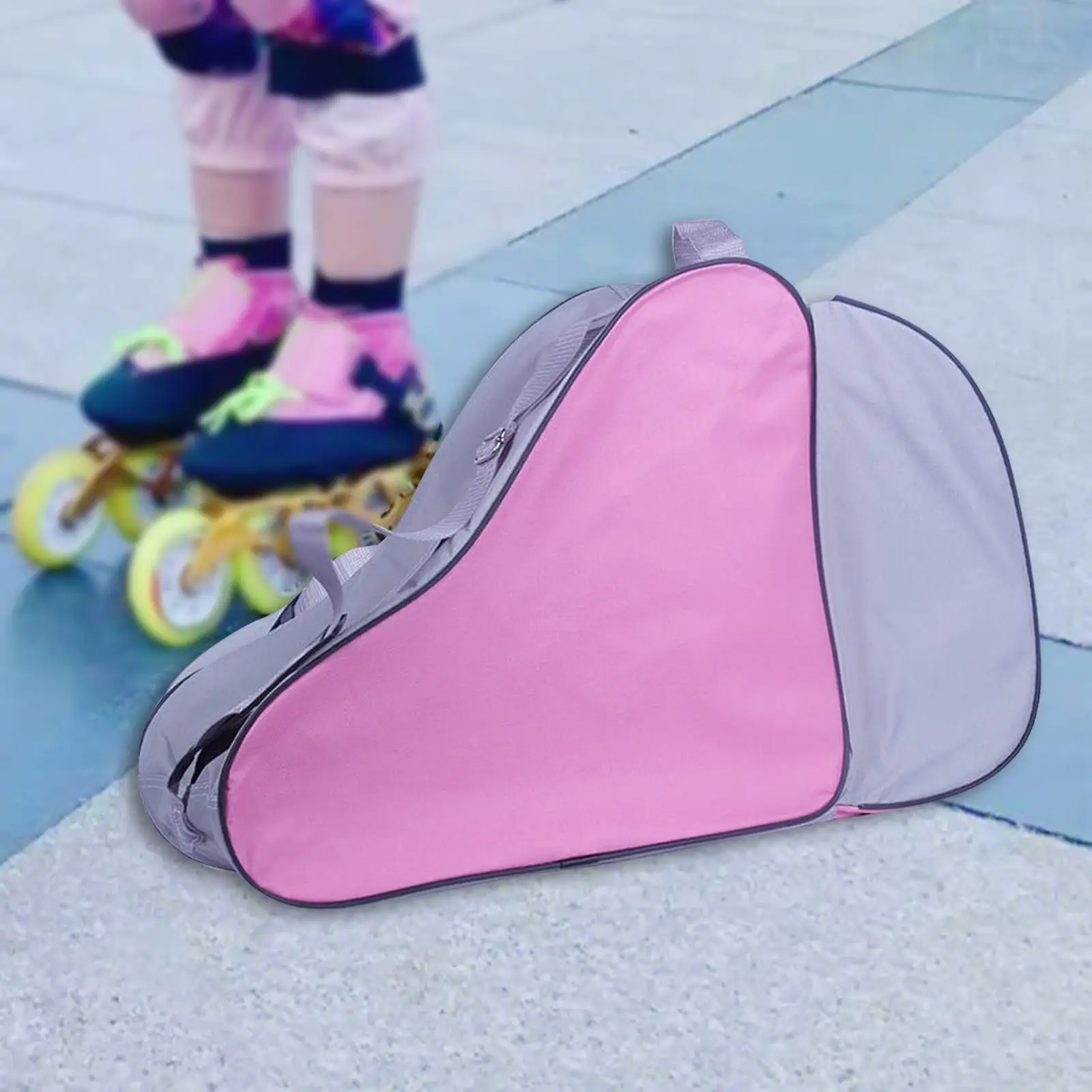 Roller Skate Bag Large Capacity Roller Skate Carrier Durable with Adjustable Shoulder Strap Ice Skating Bag for Figure Skates