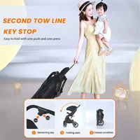 Vremota luxueux léger haute paysage bébé poussette jambes-siège pour nouveau-né une main reline poussette landau taille compacte 5