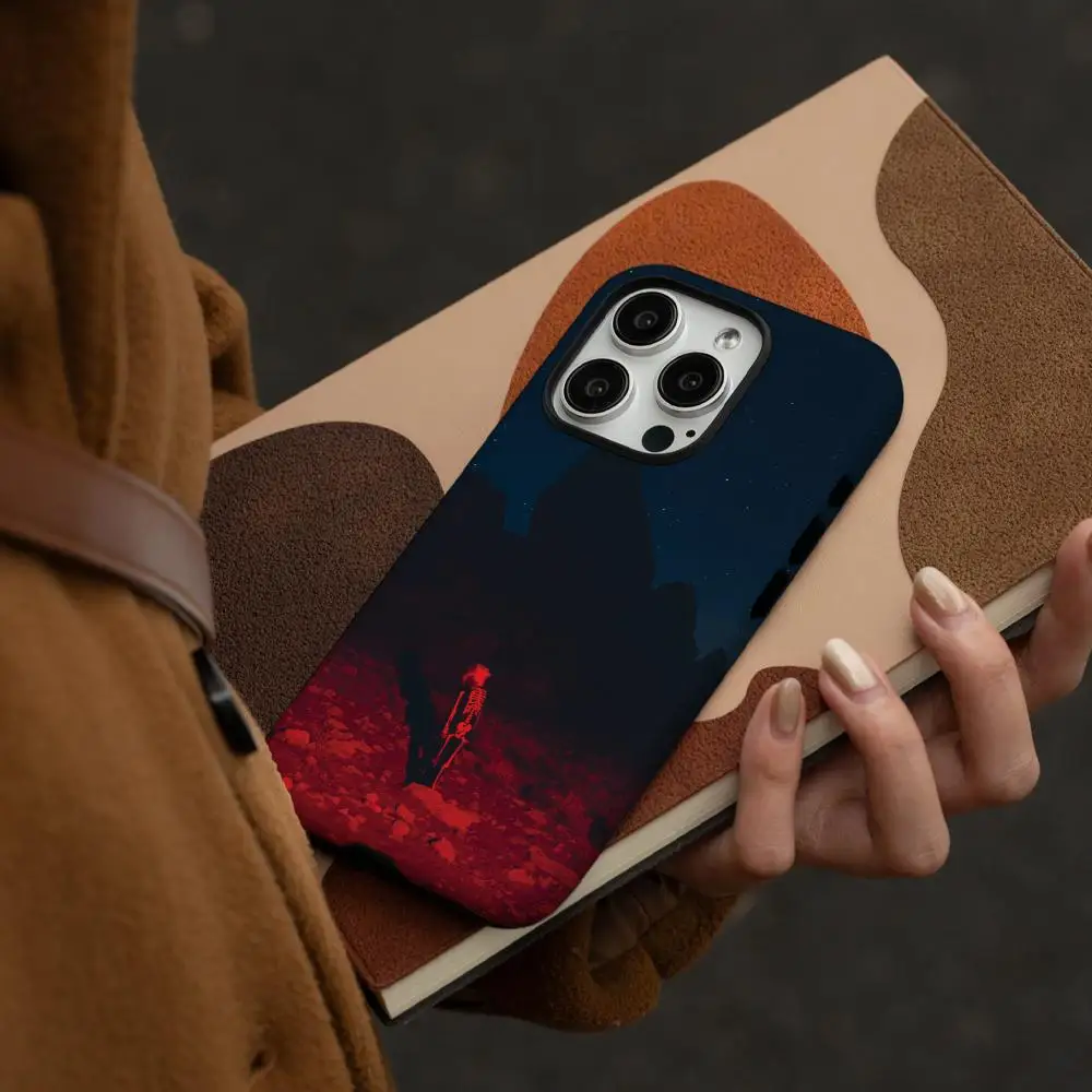 Glossy HD Double-Layer Liquid Hard Shell Phone Case Inspired by Phoebe Bridgers