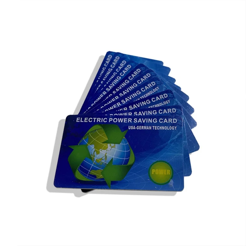 custom 20000 cc PVC negative ion bio energy power card for saving home consumption Electric Fuel Saver
