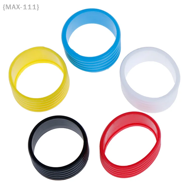 【No】4 Pcs Performance Grip Rings, Stretchable Rubber Shock Absorbers For Enhanced Tennis Racket Control And Comfort 3