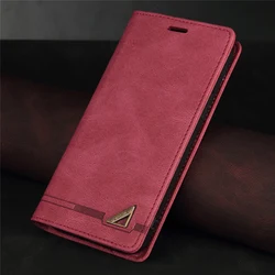 Leather Magnet Flip Wallet Phone Cover - Elegant and Durable Design - RedMi Note 11S 11 4G (Red)