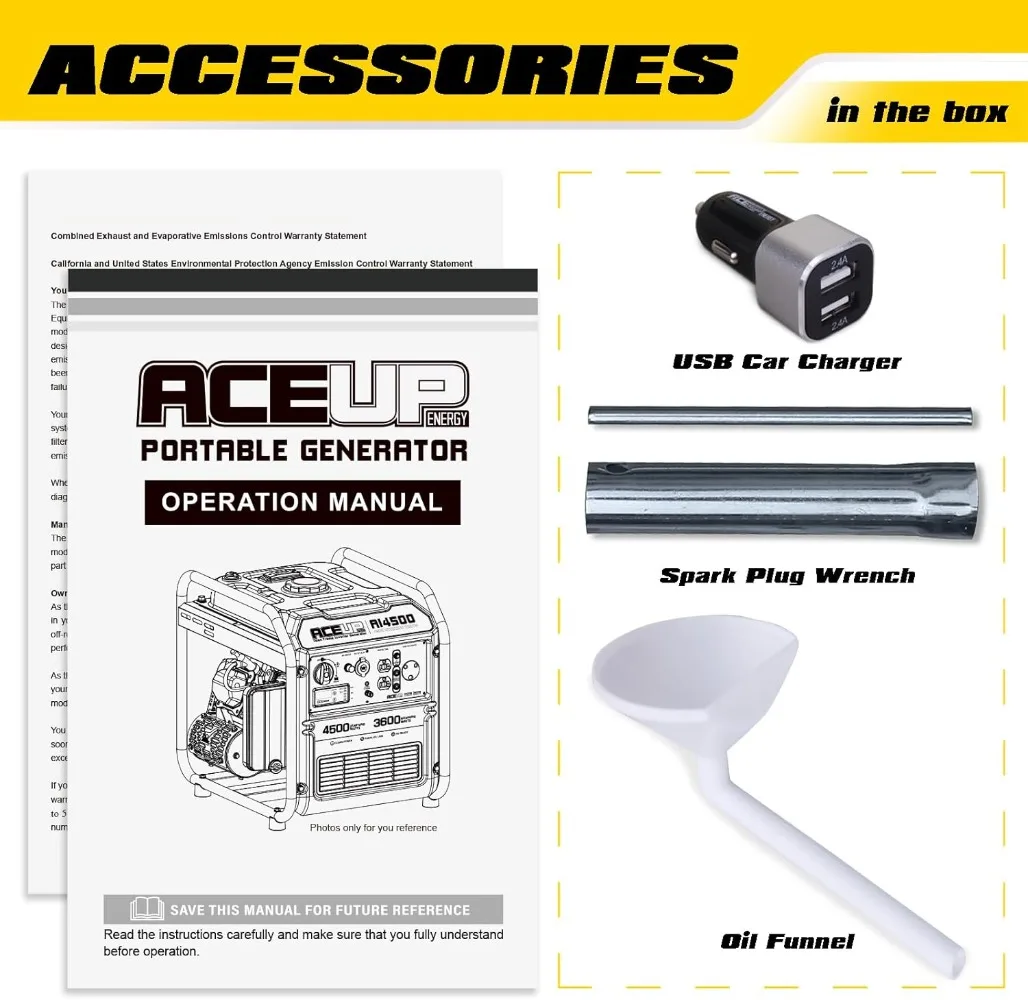 Description Picture 5 of itemGas Turbine Generators 4500 Watt Open Frame Inverter Generator Gas Generator 223CC RV-Ready EPA Compliant