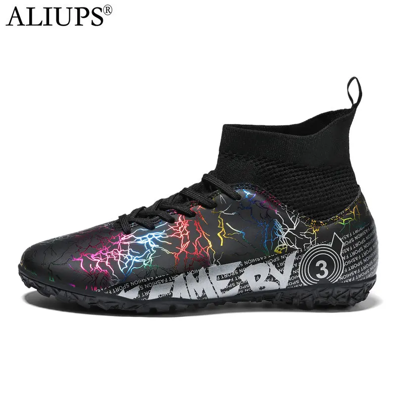 

ALIUPS Size 31-48 Men Soccer Shoes Sneakers Cleats Professional Football Boots Kids Futsal Football Shoes for Boys Girl