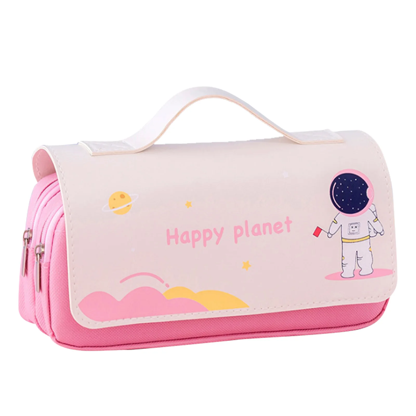 

Pencil Cases Large Capacity Makeup Bag Multiple Compartment Stationery Storage Adult Teen Office Organizer Double Zipper