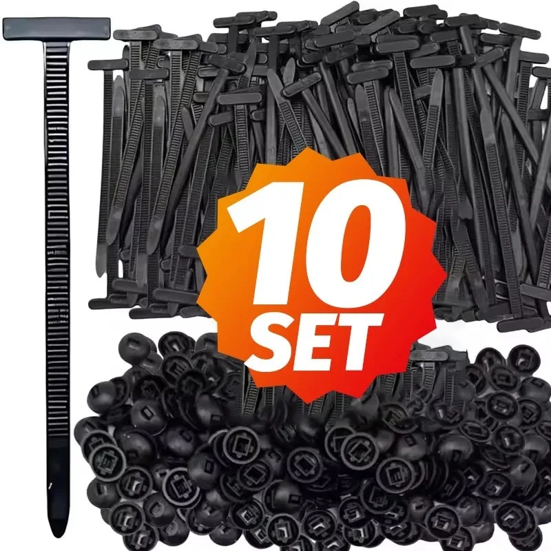 Heavy Duty Nylon Self-Locking Cable Ties with Pin Button