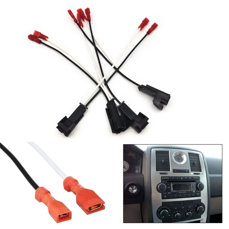 4 Pack Car Speaker Harness Adapter Connector Replacement for GM Motors Buick Cadillac Chevy Chevrolet Front Rear Door 72-4568