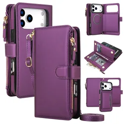 Premium Dual - Purpose Magnetic Phone Case with RFID and Zippered Pouch - iPhone SE (2020) (JJ3D39 - KLT033)