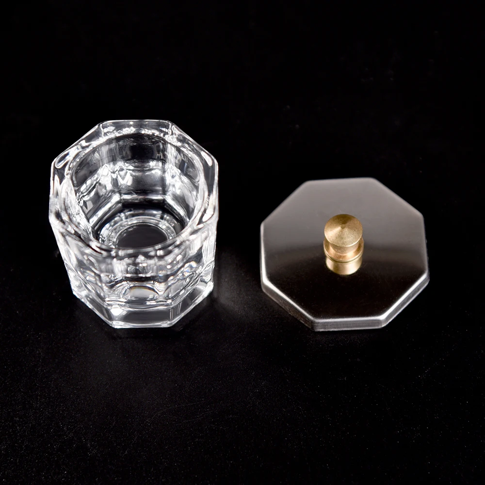 Acrylic Nail Dish Holder Glass Jar nail powder nail acrylic liquid acrylic nail powder acrylic nail paste
