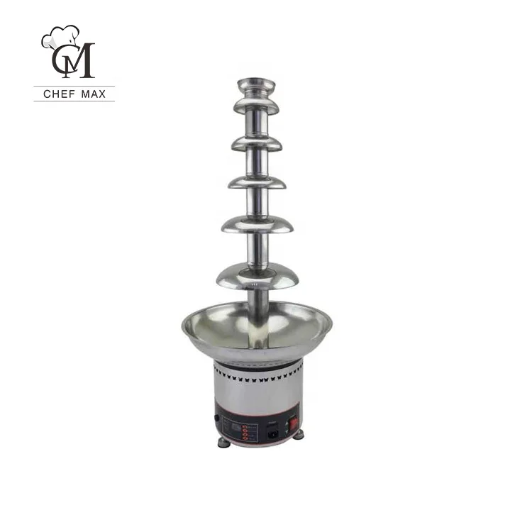 

Chefmax Snack Equipment Professional 7 Tier Stainless Steel Electric Commercial Chocolate Fountain Melter Machine