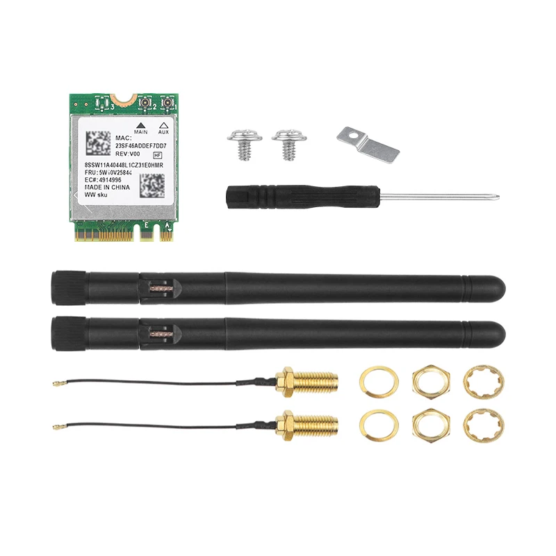 Laranja pi Plus Wifi Mais bt 5.2 Módulo sem Fio Interface de Chave Rtl8852be M.2 e 1800m Marca Dupla 2.4g 5g Wi-fi para Opi Plus - Imagem 6