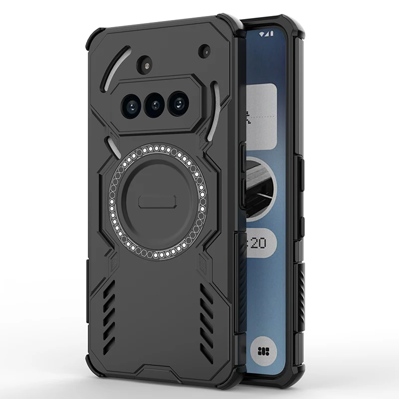 Magnetic Armor Case with Strong Mag-Safe and Anti-Knock Protection