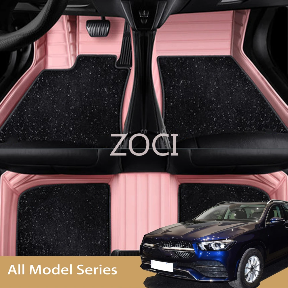 ZOCI For Jeep Compass 2007-2023 년 자동 5D 맞춤형 자동차 바닥 매트 카펫 더블 레이어 코체 액세서리 라이너 블랭킷